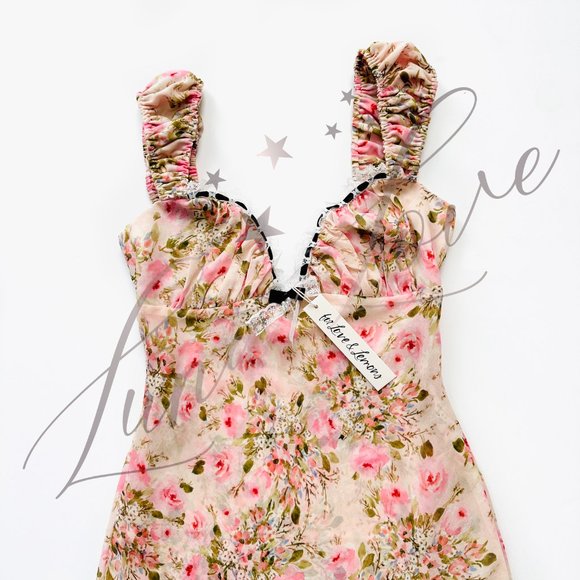 FOR LOVE & LEMONS Emmaline Floral Maxi Dress NWT - Picture 5 of 13